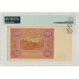 100 złotych 1946 - J - PMG 64 - Kolekcja Lucow