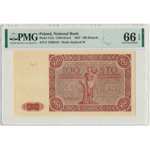 100 złotych 1947 - F - PMG 66 EPQ