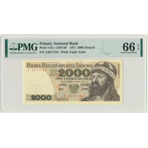 2.000 złotych 1977 - A - PMG 66 EPQ