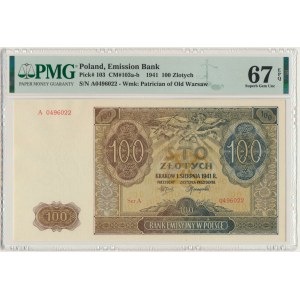 100 złotych 1941 - A - PMG 67 EPQ