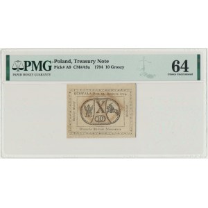 10 groszy 1794 - PMG 64