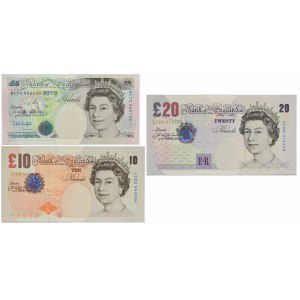 Great Britain, Set of 5-20 pounds 1999-2004 (3 szt.)