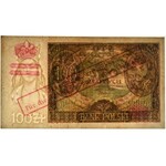 100 złotych 1934(9) - Ser.AV. - oryginalny przedruk okupacyjny - RZADKOŚĆ ze znakiem wodnym kreski na dole