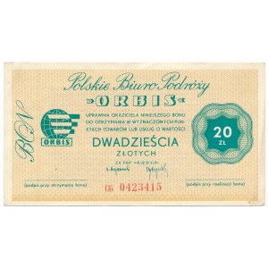 ORBIS, 20 złotych - CG - rzadka seria