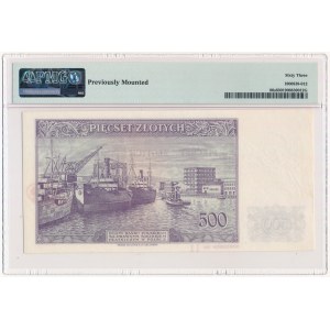 500 złotych 1939 WZÓR De La Rue & Co Ltd - C 000000 - Specimen No 11 - PMG 63 - UNIKAT