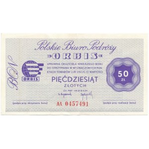 ORBIS, 50 złotych - AA - RZADKOŚĆ - pierwsza seria