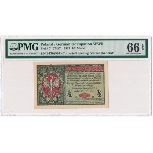 1/2 marki 1916 Generał - PMG 66 EPQ