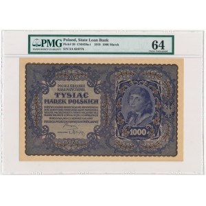 1.000 marek 1919 - III Serja A - PMG 64