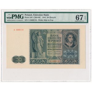 50 złotych 1941 - A - PMG 67 EPQ