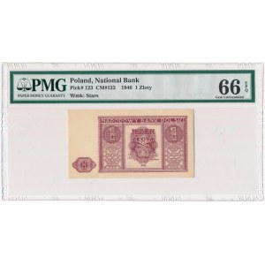 1 złoty 1946 - PMG 66 EPQ