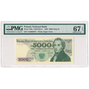 5.000 złotych 1982 - AA - PMG 67 EPQ