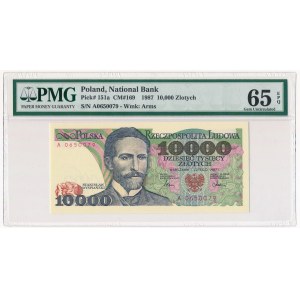 10.000 złotych 1987 - A - PMG 65 EPQ