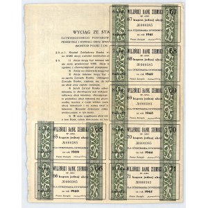 Wileński Bank Ziemski S.A. akcja na okaziciela na 150 zł, em. I, 1937