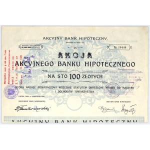 Akcyjny Bank Hipoteczny, akcja na 100 zł, 1926