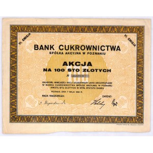 Bank Cukrownictwa S.A. akcja na 100 zł, em. VI