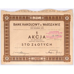 Bank Handlowy w Warszawie S.A. akcja na 100 zł, em. XVI