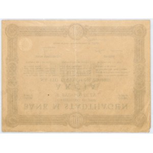 Bank M. Stadthagen Towarzystwo Akcyjne akcja na 100 zł, 1927