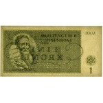 Czechosłowacja, Getto Terezin, 1 korona 1943 - PMG 66 EPQ
