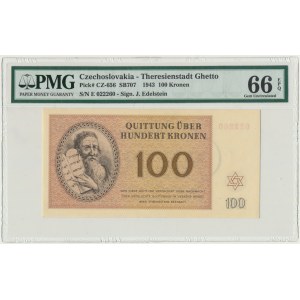 Czechoslovakia, Getto Terezin, 100 crowns 1943 - PMG 66 EPQ