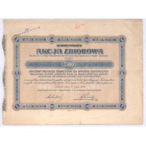 Rakszawa Akcyjne Towarzystwo dla Wyrobów Sukienniczych 25 akcji po 140 mkp, 20.05.1921