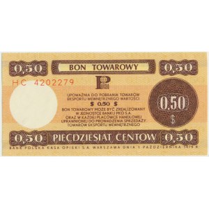 Pewex 50 centów 1979 - HC -