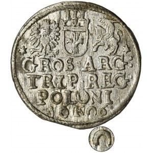 Sigismund III Vasa, 3 Groschen Krakau 1606 - RARE