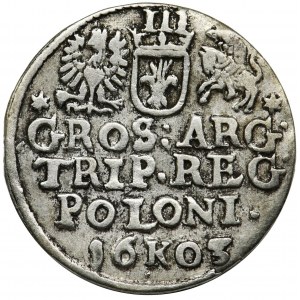 Sigismund III Vasa, 3 Groschen Krakau 1603