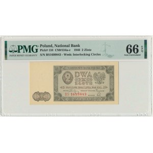 2 złote 1948 - BS - PMG 66 EPQ