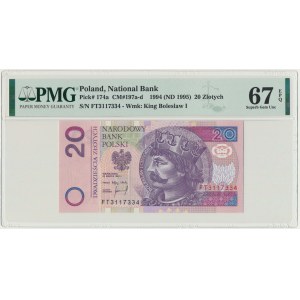 20 złotych 1994 - FT - PMG 67 EPQ