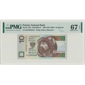 10 złotych 1994 - KF - PMG 67 EPQ