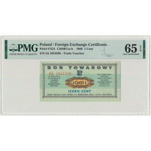 Pewex 1 cent 1969 - GL - PMG 65 EPQ