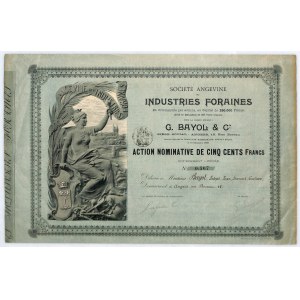 Francja, Industries Foraines G.Baylon & C, 500 franków 1898