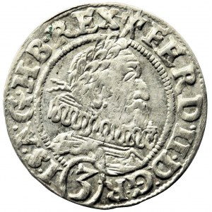 Silesia, Ferdinand II, 3 Kreuzer Breslau 1628 HR - abbreviated date