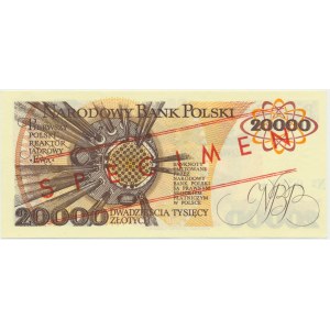 20.000 złotych 1989 - WZÓR - A 0000000 No.0382