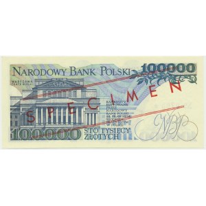 100.000 złotych 1990 - WZÓR - A 0000000 No. 0705