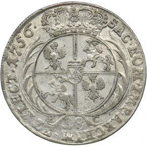 Augustus III of Poland, 1/4 Thaler Leipzig 1756 EC
