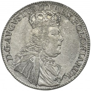 Augustus III of Poland, 1/4 Thaler Leipzig 1754 EC