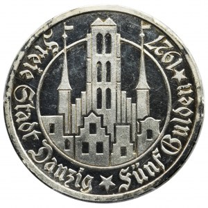Free City of Danzig, 5 gulden 1927 - PCGS PR62CAM - PROOF