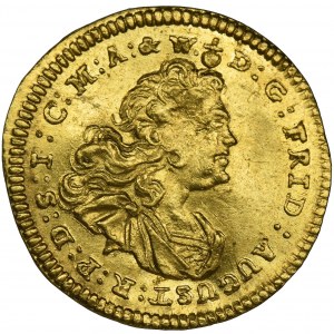 Augustus III of Poland, 1/4 Ducat Dresden 1740 FWôF