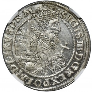 Sigismund III Vasa, 1/4 Thaler Bromberg 1622 - PR M - NGC MS64