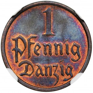 Free City of Danzig, 1 pfennig 1937 - NGC MS66 BN