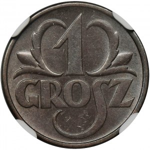 1 grosz 1936 - NGC MS65 BN