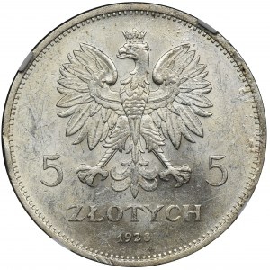 Nike, 5 zloty Warsaw 1928 - NGC MS60