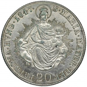 Austria, Ferdynand V, 20 Krajcarów Kremnica 1847 B