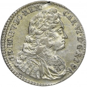 Austria, Karl VI, 6 Kreuzer Hall 1738