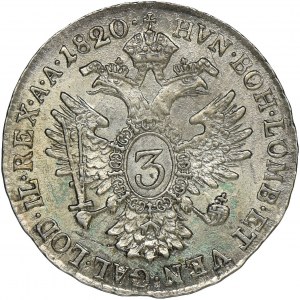 Austria, Franz II, 3 Kreuzer Kremnitz 1820 A