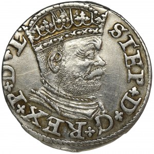 Stephen Bathory, 3 Groschen Riga 1586