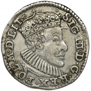 Zygmunt III Waza, Trojak Olkusz 1590 - pełna korona