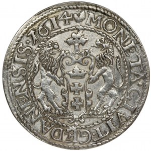 Sigismund III Vasa, 1/4 Thaler Danzig 1614 - RARE