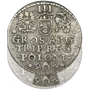 Zygmunt III Waza, Trojak Malbork 1594 - RZADKI